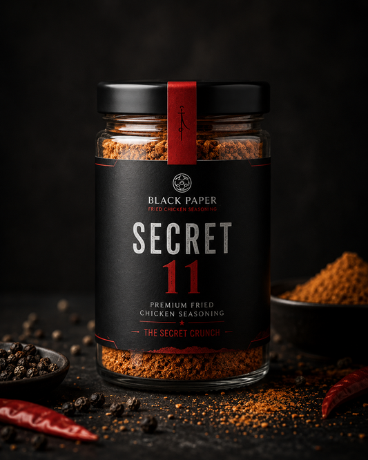 BLACK PAPER Secret 11 Fried Chicken Kit | Premium Crunch Seasoning